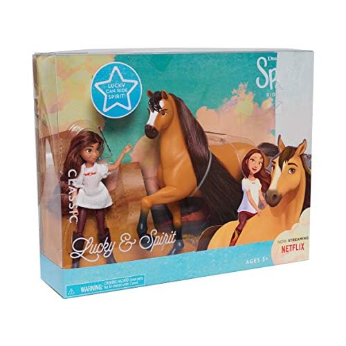 just play dreamworks spirit galloping horse with lucky doll
