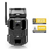 Vosker V200 | Outdoor Security Camera | Built-in Solar Panel | LTE, Wireless, Weatherproof, No Wi-Fi Required | Motion Activated HD Surveillance Cameras | Mobile Phone Push Notifications