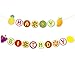 Yaaaaasss! Tutti Frutti Banner Kids Happy 2nd Birthday Decoration