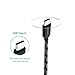 Nekteck Nylon Braided USB-C to USB Type A Male Data & Charging Cord 56k ohm Resistor for Galaxy S8/ S8 Plus,S9/ S9 Plus, LG G5/G6, Google Pixel 3 2/XL, Black - 3.3ft/1m