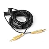 XCSOURCE 1m 3.5mm Audio AUX Cable Jack to Jack Spring Coiled Stereo Auxiliary Wire Cord for Marshall Woburn Wireless BT Speaker TH787