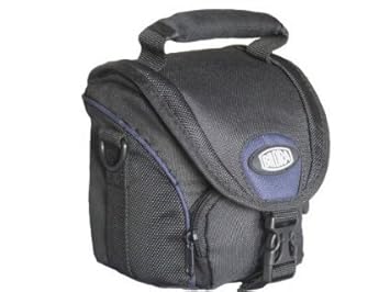 Set - Bridge Kameratasche schwarz/blau incl. Regencape für Nikon Coolpix B500 L330 L340 L830 L840