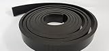 Rubber Sheet Warehouse .125" (1/8") Thick x 1" Wide x 10' Feet -Neoprene Rubber Strip Commercial Grade 65A, Smooth Finish, Solid Rubber, Perfect for Weather Stripping, Gasket, Costume & DIY Projects