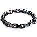 Trendsmax 9mm Mens Chain Black Tone Cable Link Stainless Steel Bracelet T/O Toggle Clasp 7-11inch