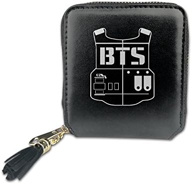 IaYaoo BTS Band Bangtan Boys Women's PU Leather Zipper Wallets
