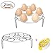 Egg Steamer Rack,JHS-TECH Stainless Steel Egg Cooker for Instant Pot and Pressure Cooker Accessories with Egg Slicer