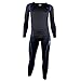 FX Mens MAXHEAT Soft Fleece Long Johns Thermal Underwear Set Black S