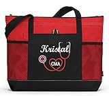 RN, LPN, CNA, Nurse, Medical Personnel Personalized Embroidered Tote Bag