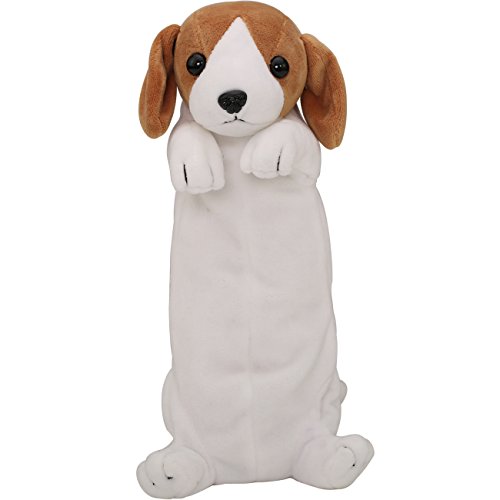 Pencil Case Dog Theme Plush Stationery Case Cartoon Cute Bag Pouch for Teen Girls Boys School Students (Labrador)