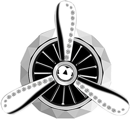 Car Air Fresheners, JarGaBo Aromatherapy Essential Oil diffuser, Car Fragrance, Car Purifier and Smoke Odor Eliminator, Air Force 3 Spin Propeller (Chrome)