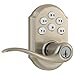 Kwikset SmartCode 912 Zigbee Traditional Leverset with Home Connect, Satin Nickel (99120-020)
