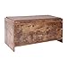 Iwell Storage Bench, Entryway Bench with Storage Drawer & Removable Padded Cushion, Storage Bench for Living Room, Mudroom, Rustic Brown