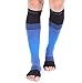 Doc Miller Toeless Compression Socks for Women & Men – Open Toe Calf Support Sleeves, 20-30mmHg Knee High, Lightweight & Breathable for Circulation, 1 Pair