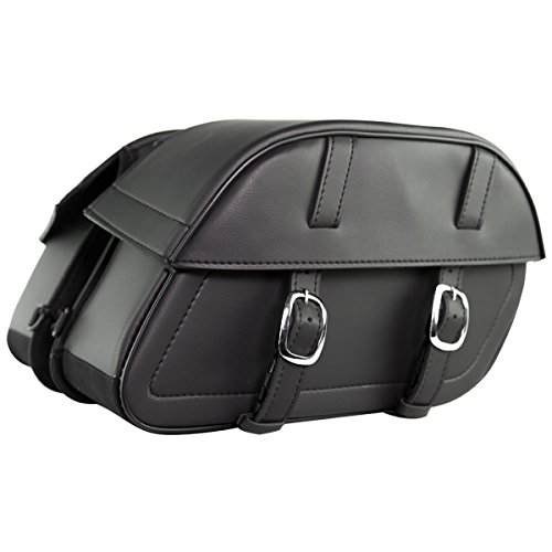 Plain Leather Like Motorcycle Saddle Bags SD2026