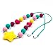 KongNai Teething Necklace Focused Kids with Special Needs | Silicone Chew Necklace with Heart Beads To Chew | Sensory Teether Pendant for Your Teething Babies