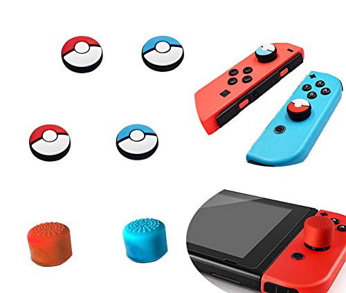 image for Jamont Gaming Rubber Thumb Cover Compatible Switch Lite  Joycon Contro