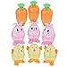 Bunny, Carrot, and Chick - Plastic Shaped Fillable Easter Egg Containers
