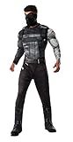 Marvel Men's Captain America: Civil War Deluxe Muscle Chest Winter Soldier Costume, Multi, X-Large
