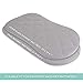 Ely's & Co. Patent Pending Jersey Cotton Quilted Waterproof Hourglass Sheet, All in one Bassinet Sheet with Mattress Pad Cover Protection (Grey)