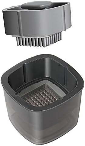 MYNER Upgraded Garlic Press, Anti-Rust, Healthy, Time-Saving, Best Kitchen Assistant, Cut Garlic / Ginger into Granules or Strips