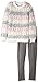 Youngland Girls' Mohair Fuzzy Sweater Tunic & Legging Set