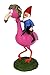 Funny Combat Garden Gnome Riding a Flamingo – Cute Home Decor Statue, for Lawn, Yard, or Office - Indoor Outdoor 11 Inch Tall, by Dodo Creations