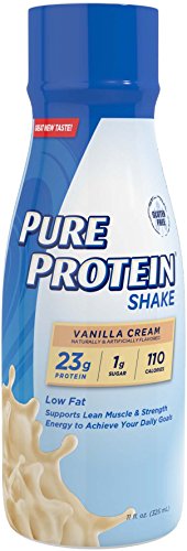 Pure Protein Reformulated Shake, Vanilla Cream, 11 Ounce, 4 Count Pure Protein Reformulated Shake, Vanilla Cream, 11 Ounce, 4 Count