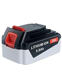 Biswaye - Adaptador de batería de 20 V para herramientas Black Decker de 18 V, 20 V, batería de iones de litio LBXR20 para Black+Decker, 20 V, batería de iones de litio PCC685L para cable Porter
