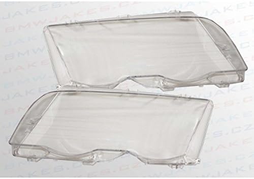 New Original Headlight Headlamp Lens Cover (PAIR) for BMW 3 E46 Sedan / Touring pre-Facelift