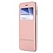 iPhone 8 Plus Case, iPhone 7 Plus Case, LONTECT Slim Thin View Window PU Leather Flip Case with Smart Unlock Metal Slide Touch for Apple iPhone 8 Plus /iPhone 7 Plus - Rose Gold