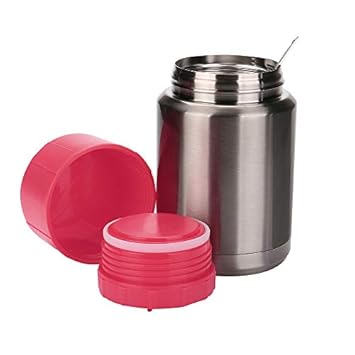 Berrose rostfreier Stahl Vakuum Löffel Muscheltopf Sport-Wasserflasche Edelstahl Wasser Cup Kreative Wasserkocher Flagon Trav