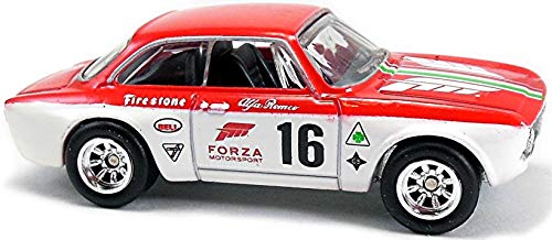 Red/White Alfa Romeo Giulia Sprint GTA Retro Forza Motorsport Series 1:64 Scale Collectable Die Cast Model Car #3/5