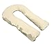 Moonlight Slumber Comfort-U Full Body Pillow, Organic Cotton - Never Clumps, Firm, Hypoallergenic