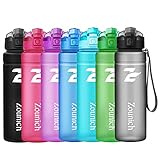 ZOUNICH Premium Motivational Water Bottle with Time Marker - 40 oz, 32 oz/1 Liter， 24 oz, 16 oz, Kids Water Bottle Sports Water Bottle BPA Free Leak Proof & Lockable Lid