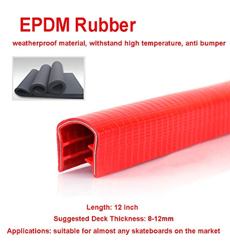 image for ZUEXT Skateboard Deck Guards Protector, Longboard Deck Edge Protection