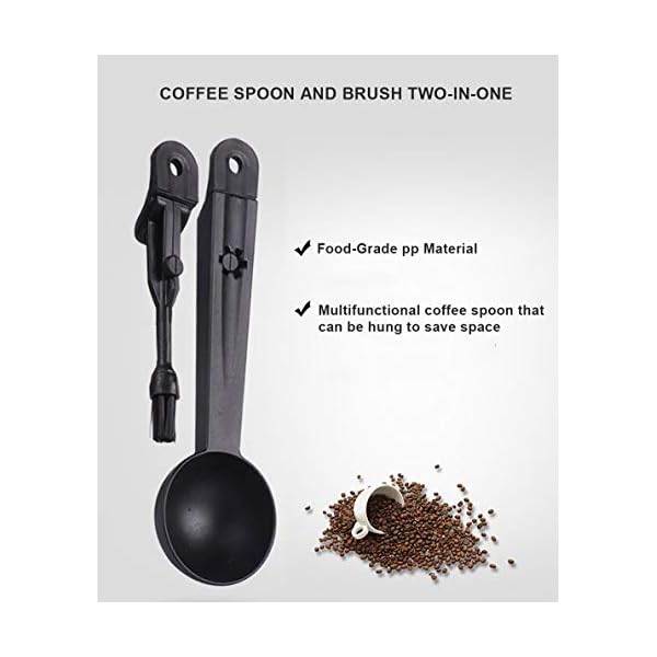 Manuelle Kaffeemühle mit verstellbarem Keramik-Frässtift, Handkaffeemühle mit Glasversiegelung und 2-in-1… – Bild 7