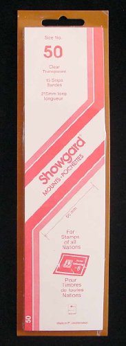 Showgard Strip Style Clear Stamp Mounts Size 50