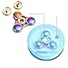 ATESSON Fidget Spinner Metal Hand Spinner, Mini Sized Tri-Spinner Colorful Stainless Steel Removable Bearing, Cool EDC Spinners High Speed 3-5 min Spins Time with 1 Screwdriver and 1 Extra Bearing