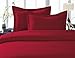 Elegant Comfort 1200 Thread Count Egyptian Quality 3pc Duvet Cover Set, Solid, Full/Queen, Burgundy