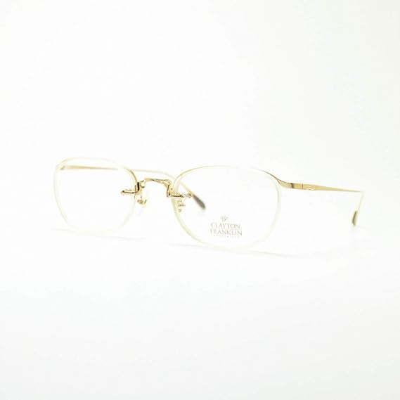 Amazon Clayton Franklin クレイトンフランクリン 629 Gp La ゴールド クリア デモレンズ メガネ 眼鏡 めがね メンズ レディース おしゃれ ブランド 人気 フレーム 流行り レンズ ファッション眼鏡 通販