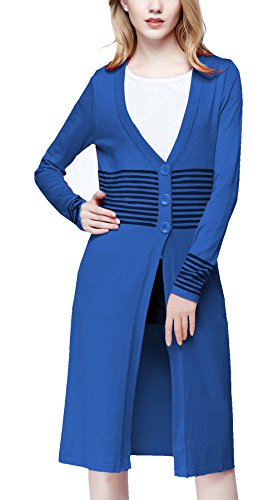 Blue long cardigan sweater Clearance