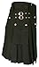 UT Kilts Deluxe Utility Kilt for Men, Adjustable Poly-Cotton Modern Kilt for Scottish Attire, with Elegant Studded Front Apron & 4 Pockets, 23