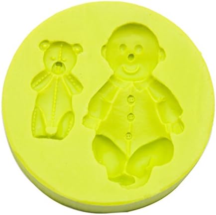 Silicone Fondant Mould, Baby Bear Silicone Cake Mould Sugarcraft Candy Mold DIY Cake Decorating Tools
