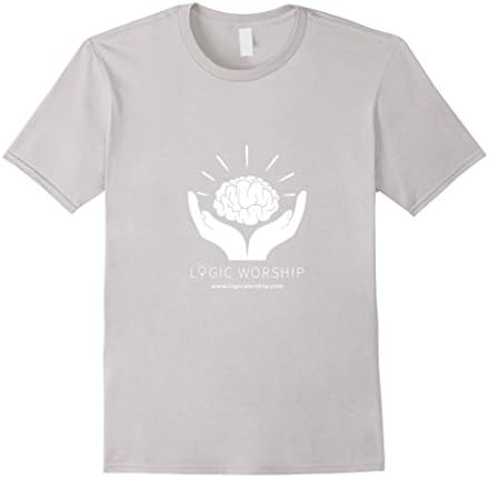 Men's Logic Worship Brand Launch Alpha T-Shirt Relaxed Fit Medium Silver