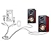 Besteye 507 PC Computer Speakers Phone for The Computers Laptop Tablet Smartphone Wood Computer Speakers USB–Dark Red Speakers