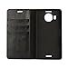 Compatible with Microsoft Lumia 950XL Case,iCoverCase Genuine Leather Wallet Case [Slim Fit] Folio Book Design with Stand and Card Slots Flip Case Cover for Lumia 950XL 5.7 inch(Black)