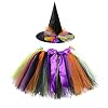 SOIMISS Kinderfeest Tutu Rok Halloween Witch Dress Set Tutu Festival Party COS Witch Puff Skirt Kids Set voor Party…