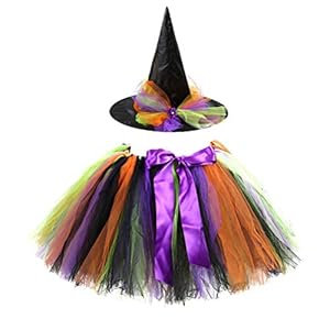 SOIMISS Kinderfeest Tutu Rok Halloween Witch Dress Set Tutu Festival Party COS Witch Puff Skirt Kids Set voor Party…