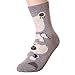 Puppy Dog Print Crew Socks,One size,(US shoes size 5 to 10),(5 Pairs)