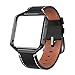 SWEES Leather Bands Compatible with Fitbit Blaze Smart Watch, Genuine Leather Replacement Band with Metal Frame Small & Large for Women Men, Champagne Gold, Rose Gold, Black, Brown, White, Grey, Beige